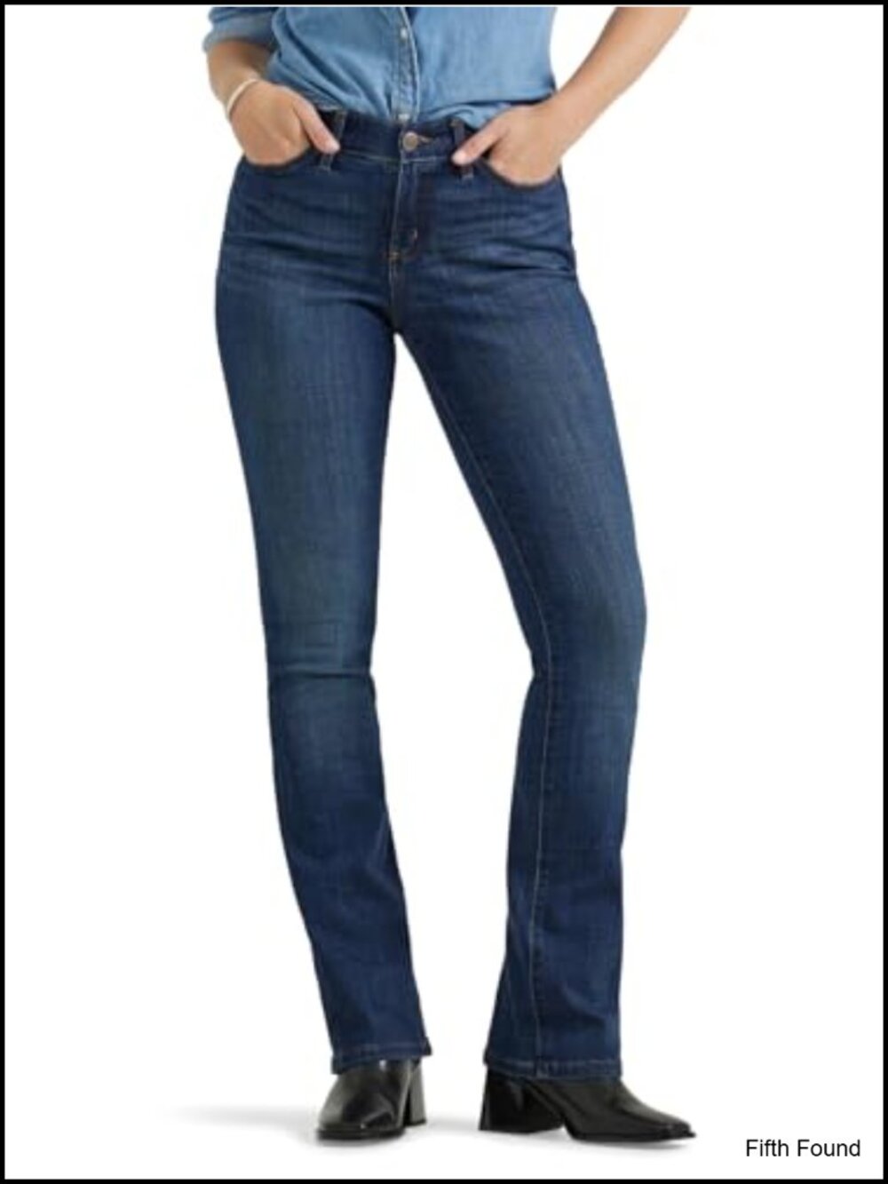 Lee Women's Ultra Lux Comfort Flex Motion Bootcut Jeans Mid Rise Regular Fit
